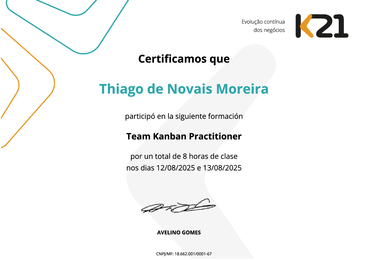 Certificado K21